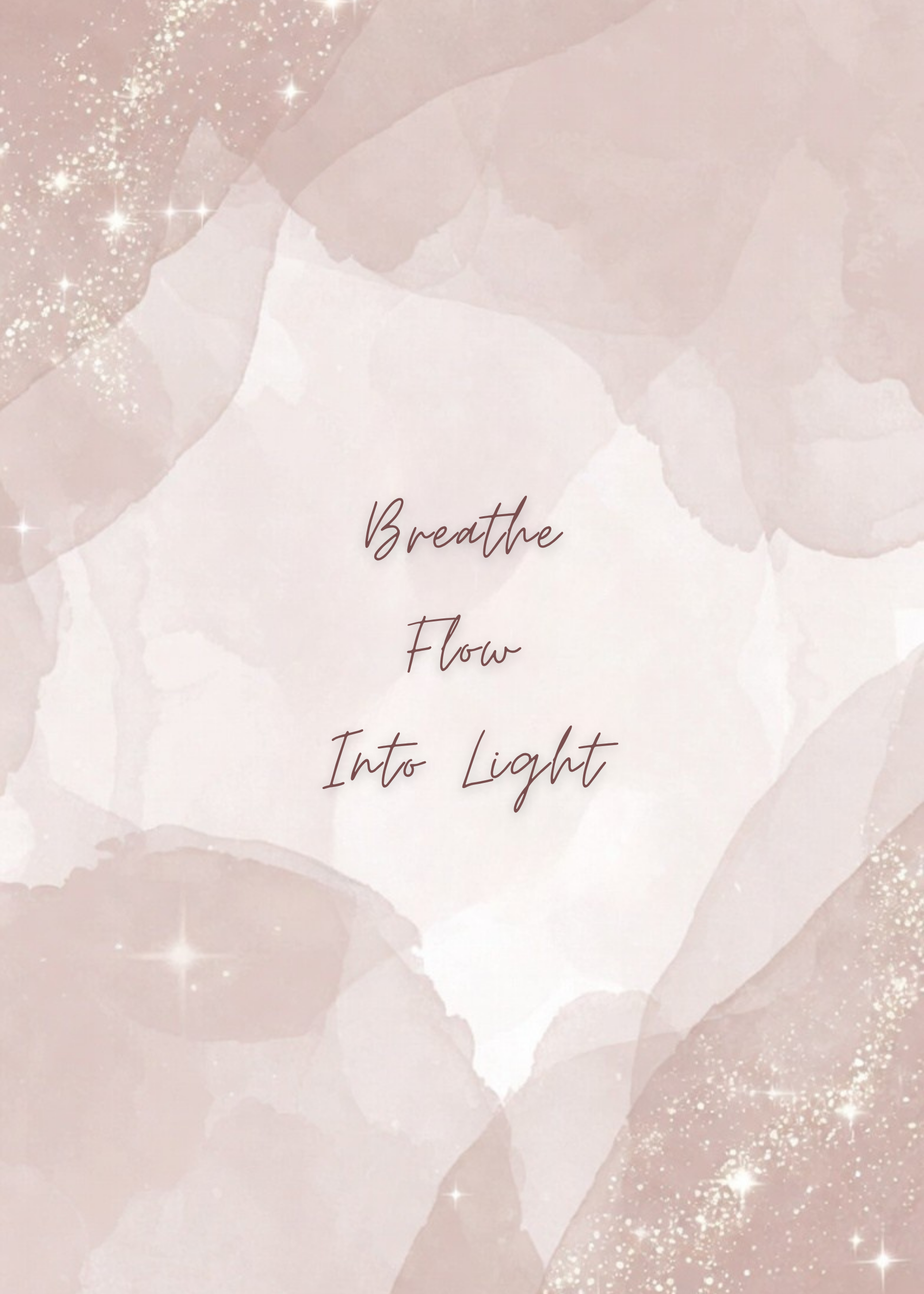 Breathe Flow Into Light spiral notebook cover