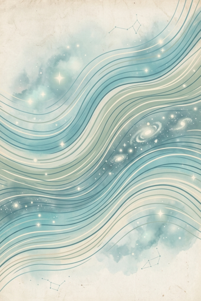 Cosmic Drift Abstract Poster