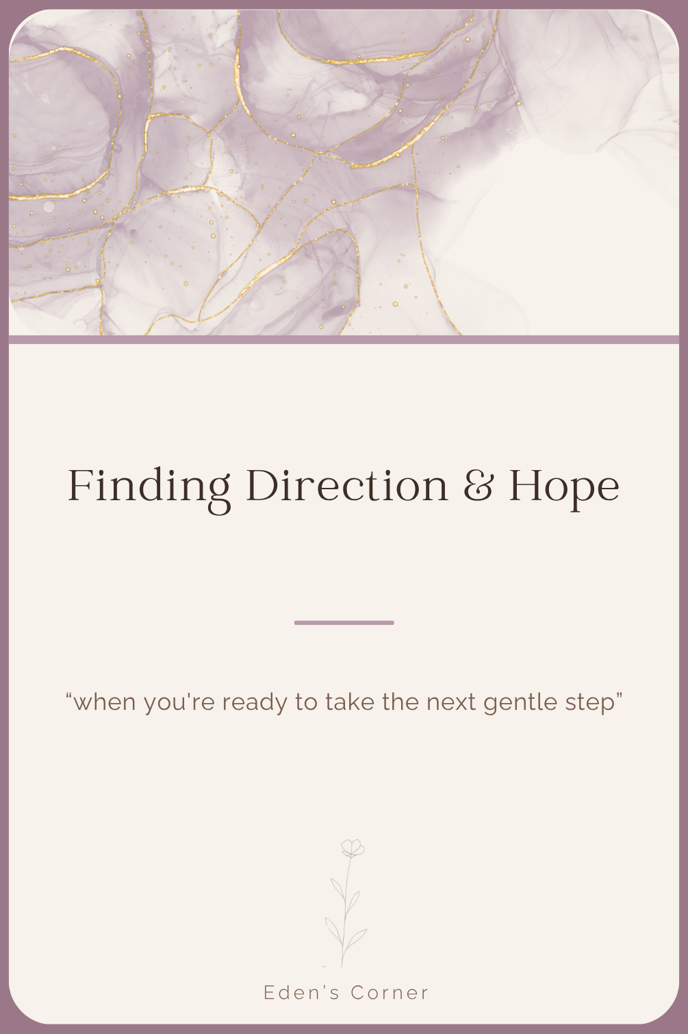 Finding Direction & Hope journal prompt card deck cover