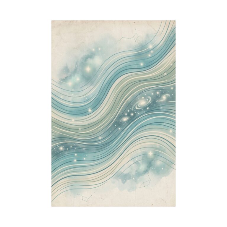 Cosmic Drift Abstract Poster
