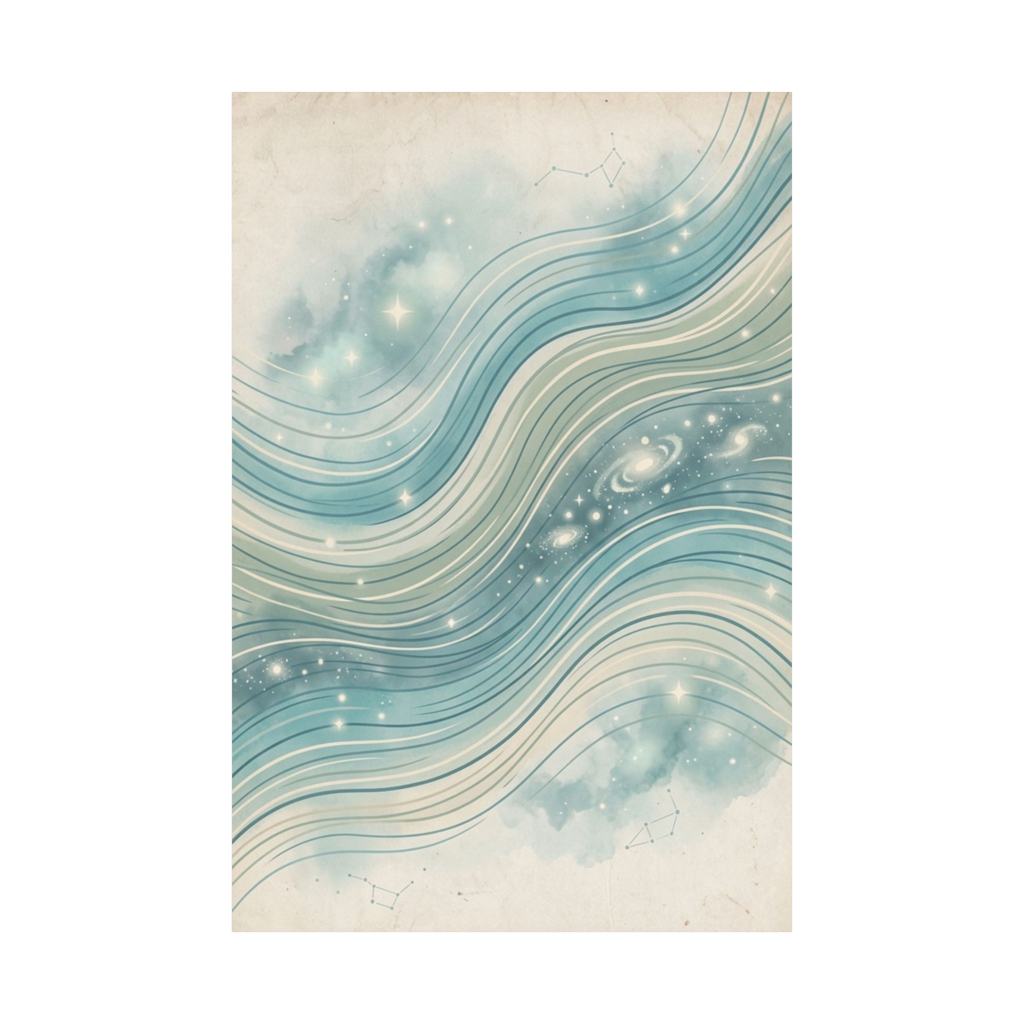 Cosmic Drift Abstract Poster