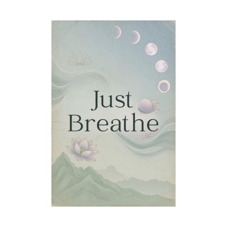 Just Breathe Yoga Poster