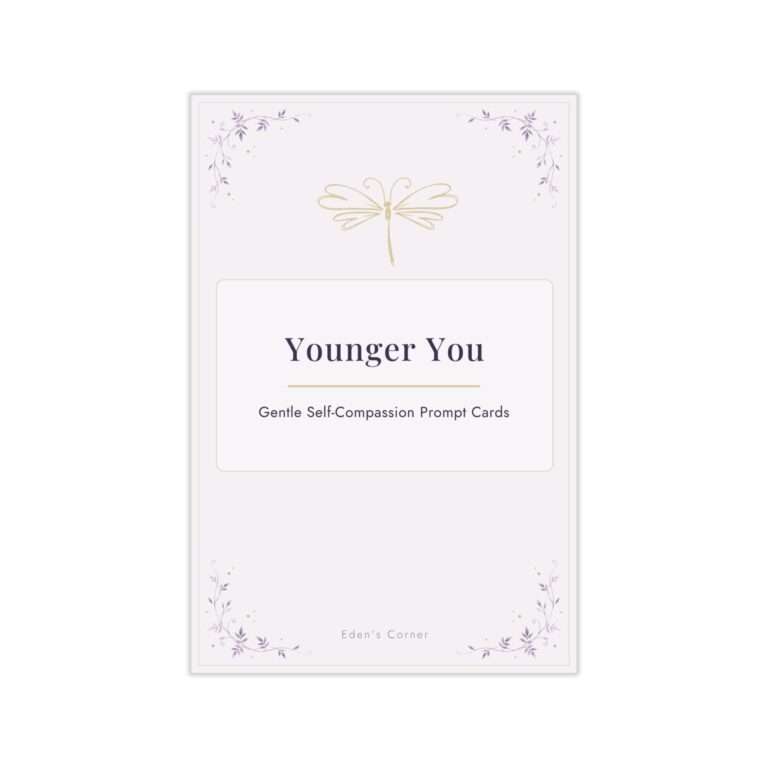 Younger You inner child healing prompt cards deck cover
