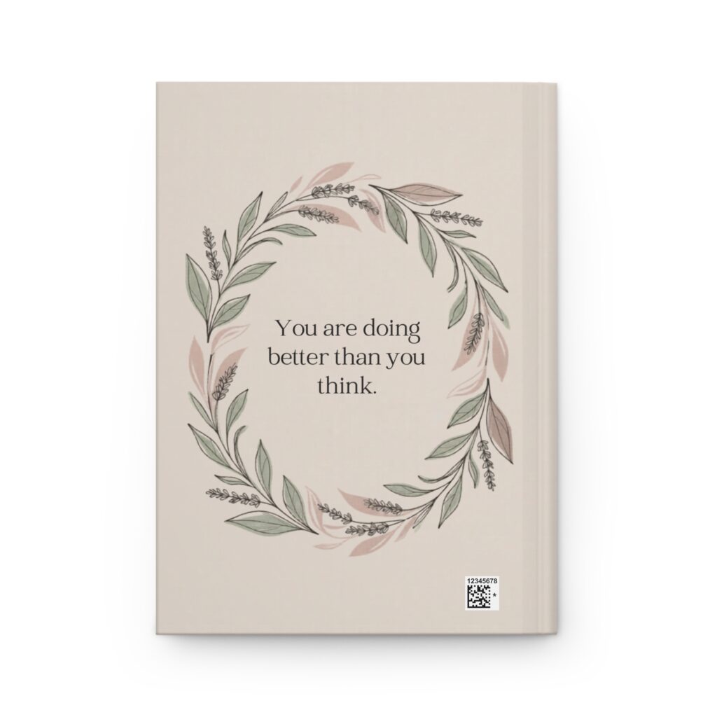 Today Is Enough Journal back cover