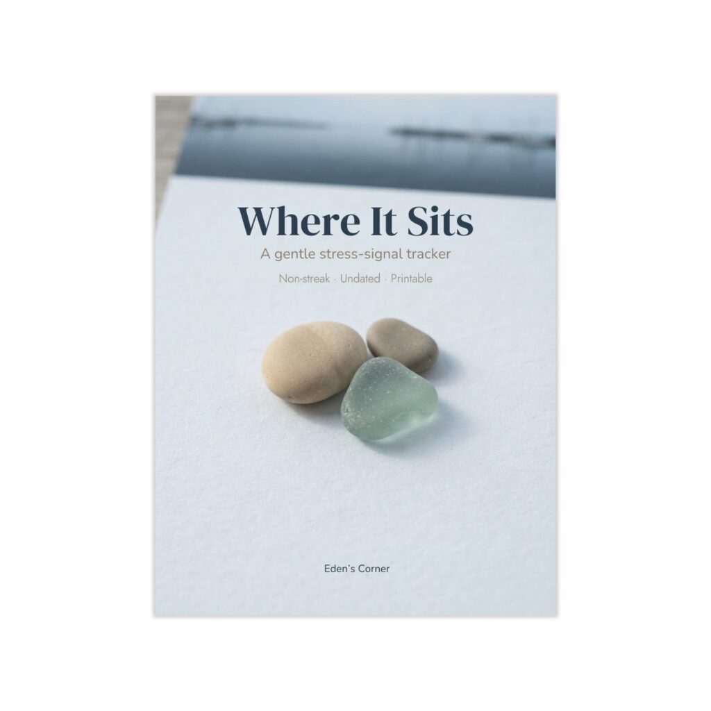 Where It Sits non-streak stress tracker cover, printable